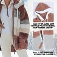 thumbnail image 2 of Contrasting Lamb Wool Padded Coat, Gift For Lover - S, 2 of 5