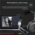 thumbnail image 4 of Injueey Wireless Headphone Game Headset Gaming Supplies Entertainment Earphones Multifunctional Calling Workmanship Fine Radio Stereo Cables de audio/vídeo No.1, 4 of 6