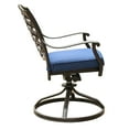 thumbnail image 3 of Outdoor Patio Chair (2, Navy Blue) - Aluminum Construction, Comfortable Cushions, Swivel Rocker, Construction With Feature 2pcs Blue Rocker Aluminum, Foam Ideal For Patio, Garden, Deck, 3 of 4