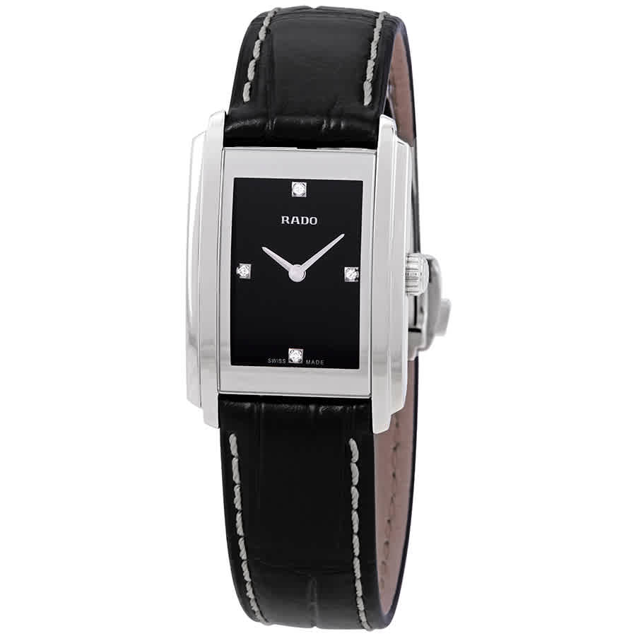 Rado Rado Integral Diamond Black Dial Ladies Watch R20213715 Walmart Com Walmart Com