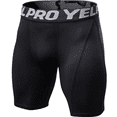 thumbnail image 2 of Pantalones cortos deportivos ajustados para hombre, para entrenamiento, fitness, running, transpirables, de secado rápido, elásticos, 1054, 2 of 6