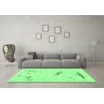 thumbnail image 3 of Ahgly Company Indoor Square Abstract Emerald Green Modern Area Rugs, 8' Square, 3 of 4