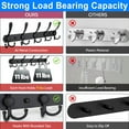Coat Rack Wall Mount2 Pack Wall Mounted Coat Rack with 5 Tri Coat Hooks