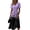 Purple, variant on Midi Dresses for Women Short Sleeve Wrap V-Neck High Waist Sundress A-Line Beach Vacation Dresses 2026