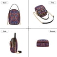 thumbnail image 3 of FORMRS Crossbody Bag for Women Quilted Travel Shoulder Cell Phone Purse with Chain Strap Handbag, Red Geometric Eagle, 3 of 7