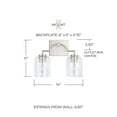 thumbnail image 3 of Capital Lighting 139321-500 Carter 2 Light 14" Wide Bathroom Vanity Light - Bronze, 3 of 7