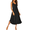 Black, variant on Sleeveless Nightgowns for Women Long Night Gown Pleated Full Length Sleepwear Tank Sleep Dress Slit Dress