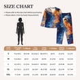 thumbnail image 3 of Xecao Galactic Dog Swirls Art Print Women Pajamas Set Soft Sleepwear Pjs long Sleeve Button Down Nightwear with Long Pants, 3 of 6