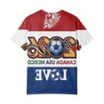 thumbnail image 6 of LNZGNM Women's Soccer Jersey USA MEX CA Short Sleeve Crewneck Graphic Tee Football Tournament Fan Top for Sports Party Vacation Game Day,Multicolor(M), 6 of 6