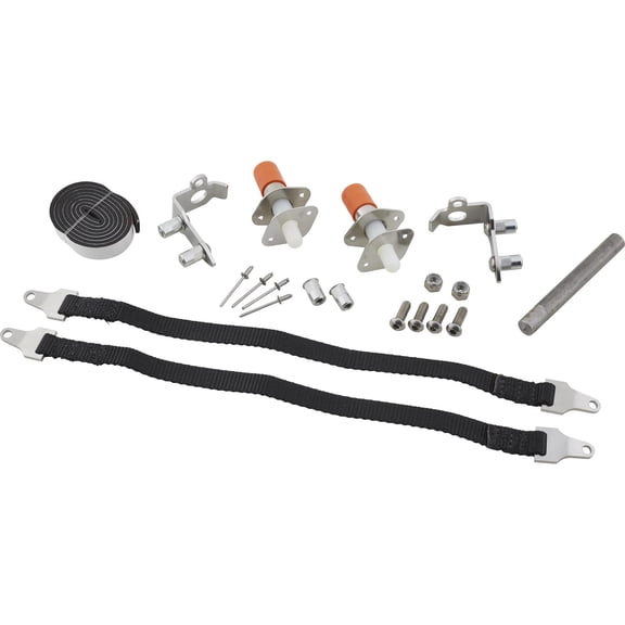 Hidden Tail Gate Latch w/ 16 Inch Straps