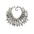 thumbnail image 1 of Qarigey Collar geométrico de aleación para mujer, cadenas de clavícula, collares de moda con diamantes de imitación, adornos de decoración para el Ropa, zapatos y accesorios Miscelánea Blanco Qarigey AP014485-03, 1 of 6