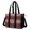 Christmas Buffalo Plaid Snowflake Pattern, variant on Blue and Red Christmas Pattern Utility Tote Bag, Office Commuter Tote with Multi Pockets & Removable Strap, Large Capacity Gifts for Work School Travel