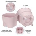 thumbnail image 3 of Unique Bargains S/M/L Plastic Plant Pots Flower Planters with Water Indicator Removable Base, Pink 3 Pack, 3 of 5