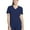 Navy, variant on Lynx Women's Unleashed V-Neck Solid Scrub Top