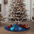 thumbnail image 4 of Sikiie Futuristic Blue Light Wolf Nativity Christmas Tree Skirt, Jesus Christian Winter Holiday Tree Mat Decoration(30-48IN)30", 4 of 6