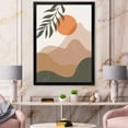 thumbnail image 3 of Designart 'Abstract Earth Toned Mountains With Red Moon I' Modern Framed Art Print, 3 of 4