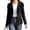 Black, variant on Miqool Womens Faux Suede Fringe Jacket Casual Long Sleeve Lapel Collar Button Down Jacket Vintage Cowgirl Style Western Coat