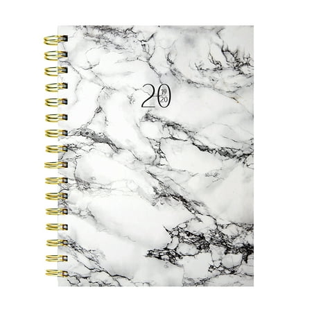 July 2019 - June 2020 Mid-Year Classic Marble Medium Daily Weekly Monthly 6x8 (Best Monthly Planner 2019)