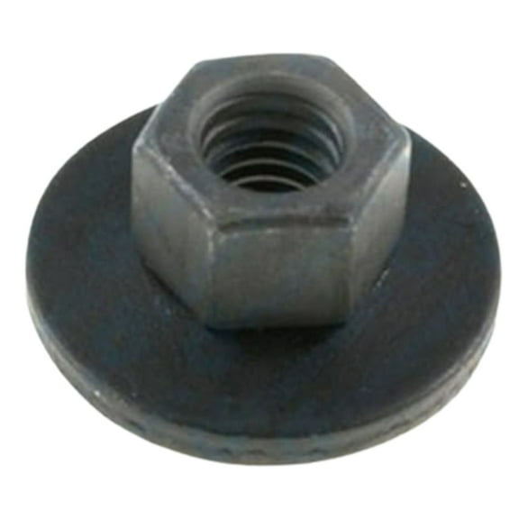 25pcs M6-1.0 Free-Spinning Washer Nuts – 19mm O.D. Flange Nuts – Automotive Fasteners Compatible with GM, Toyota, Honda, More