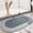 Blue Oval, variant on Modernized Bath Mat, Modernized Magic Mat Bathroom, Modernized Bath Mat, Bath Mats for Bathroom, Bathroom Mat Quick Dry, Non Skid Waterproof Comfort Standing Rugs