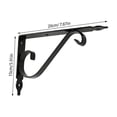 thumbnail image 6 of Homesteed Shelf Brackets Wall Shelf Brackets Floating Shelf Brackets Heavy Duty Shelf Brackets Decorative L-Shaped Metal Support, 6 of 9