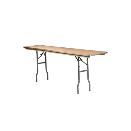72" x 18" Heavy Duty Folding Table - Rectangle Plywood by Chivari