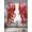 Red, variant on Grey Christmas Sheer Curtains 45 Inch Length 2 Panels Set, Snowman Elk Balls Snowflake Xmas Voile Window Treatment Rod Pocket Small Kitchen Curtains Drapes for Bedroom 52"x45"x2