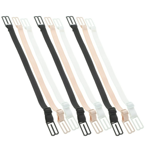 Toyvian 9Pcs Adjustable Straps For Dress Anti Slip Women Shoulder Straps Assorted Color