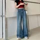 thumbnail image 1 of ZOENOVA Cargo Jean Woman's Retro Y2K Versatile Jeans Street Fashion Pantalones Mujer Baggy Loose Straight Denim Trousers mujer, 1 of 5