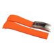 thumbnail image 2 of Correa de reloj de silicona suave para hombre y mujer con hebilla plegable de liberación rápida de repuesto Naranja, 2 of 10