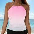 thumbnail image 5 of TTUHYWXI High Neck Tankini Tops for Women Halter Flowy Sleeveless Bathing Suits Modest Swimsuit Top No Bottom (Light Pink, M), 5 of 7
