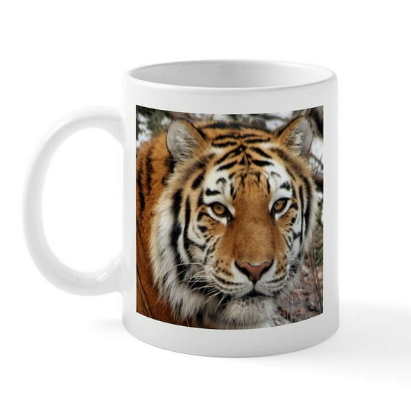 CafePress - Tiger Mug - 11 oz Ceramic Mug - Novelty Coffee Tea Cup