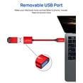 thumbnail image 4 of Adaptador USB C a USB 3.0 JSAUX, cable OTG rojo, paquete de 2 unidades, 4 of 7