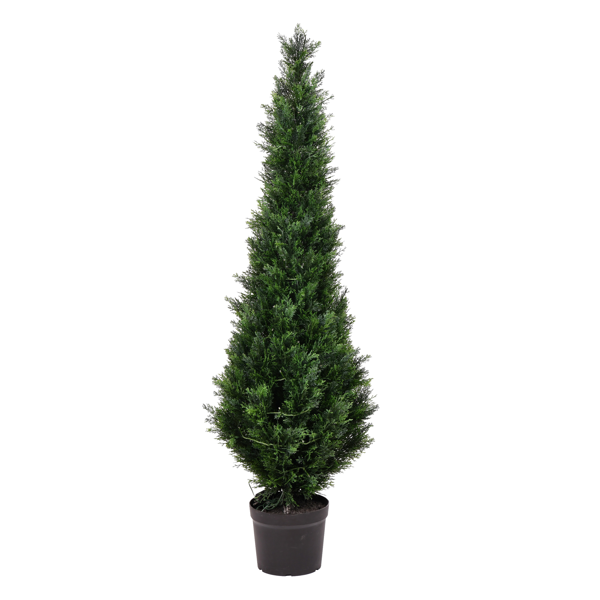 Vickerman 5' Artificial Potted Green Cedar Tree, UVResistant Walmart