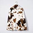 thumbnail image 6 of IROINNID Women's Casual Short Coat Graphic Prints Pullover Anorak Jacket Long Sleeve Outwear, White, 6 of 9