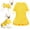 Yellow, variant on Topkins Valentine's Day Dog Dress, Sundress Costume Puppy Princess Dresses for Small Dogs Girl, Pink