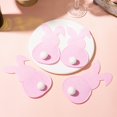 thumbnail image 4 of 4Pcs Easter Bunny Cutlery Holder Plush Tail Decor Rabbit Shape Cutlery Cover Cutter Fork Bag Happy Easter Party Decoration-Pink, 4 of 8