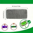 thumbnail image 3 of Jpxdew Flat Mop Replacement Pads 5 Pack,Wet Dry Floor Cleaning for Tile Wood Laminate,Reusable,17.8X4.5 Inch, 3 of 8