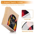 thumbnail image 4 of Cat Black Napkin Holder for Table Clear Napkin Stand Paper Holder Acrylic Organizer Dispenser Napkins for Dinner Kitchen Restaurant Room, 4 of 8