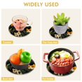 thumbnail image 4 of Hide Cats Leaves Trivet Mats Set Cotton Woven Non-Slip Pot Holders Heat Resistant for Hot Pots Pans Dishes Pats, 4 of 6