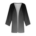thumbnail image 5 of Cardigans for Women 2025 Retro Print 3/4 Sleeve Cardigans Lightweight Blouse Tops Coat Casual Duster Jackets, Limited Time Offer, Under 10 Dollars, 5 of 5