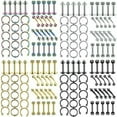 thumbnail image 2 of HOOUN 40PCS/LOT Nose Hoops Rings Labret Lip Ear Eyebrow Stud Body Piercing Jewelry Kit-Rainbow-40pcs/lot, 2 of 7