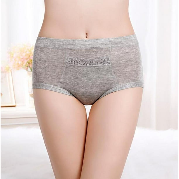 CODE RED Period Panties Maternity Underwear With Pocket-Grey-XL