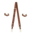 thumbnail image 4 of Shoulder Strap Versatile Replacement Purse Strap for Briefcase Clutch Wallet Brown Gold Buckle, 4 of 8