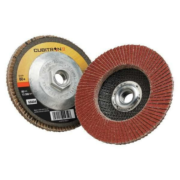 3M 051141-55604 CUBITRON II FLAP DISC 967A  T27 4-1/2 IN X
