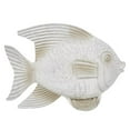 thumbnail image 1 of Benzara BM205066 Polyresin Fish Figurine with Scale Texture & Large Fins, White - Large, 1 of 2