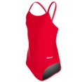 thumbnail image 6 of Sporti Solid Piped Thin Strap One Piece Swimsuit, High Cut, Unpadded, Athletic (Girls), 6 of 9
