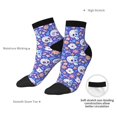 thumbnail image 4 of Uemuo flower Skull cartoon Printed Crew Socks, Moisture-Wicking Socks, Athletic Socks for Men Breathable Cushion Socks Casual Sport Socks for Running Traveling, 4 of 6