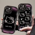 thumbnail image 2 of Hello Kitty Cartoon Wave TPU Soft Phone Case for Huawei P40 Lite P30 P60 Pro Nova Y70 Y90 11 10 9 SE 5T Honor 90 70 50 X7 X8 X9, 2 of 5