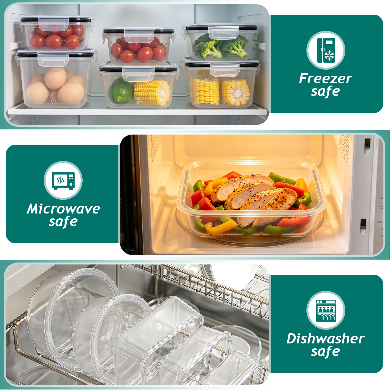 Asnews 24-Piece Food Storage Containers With Lids photo 5